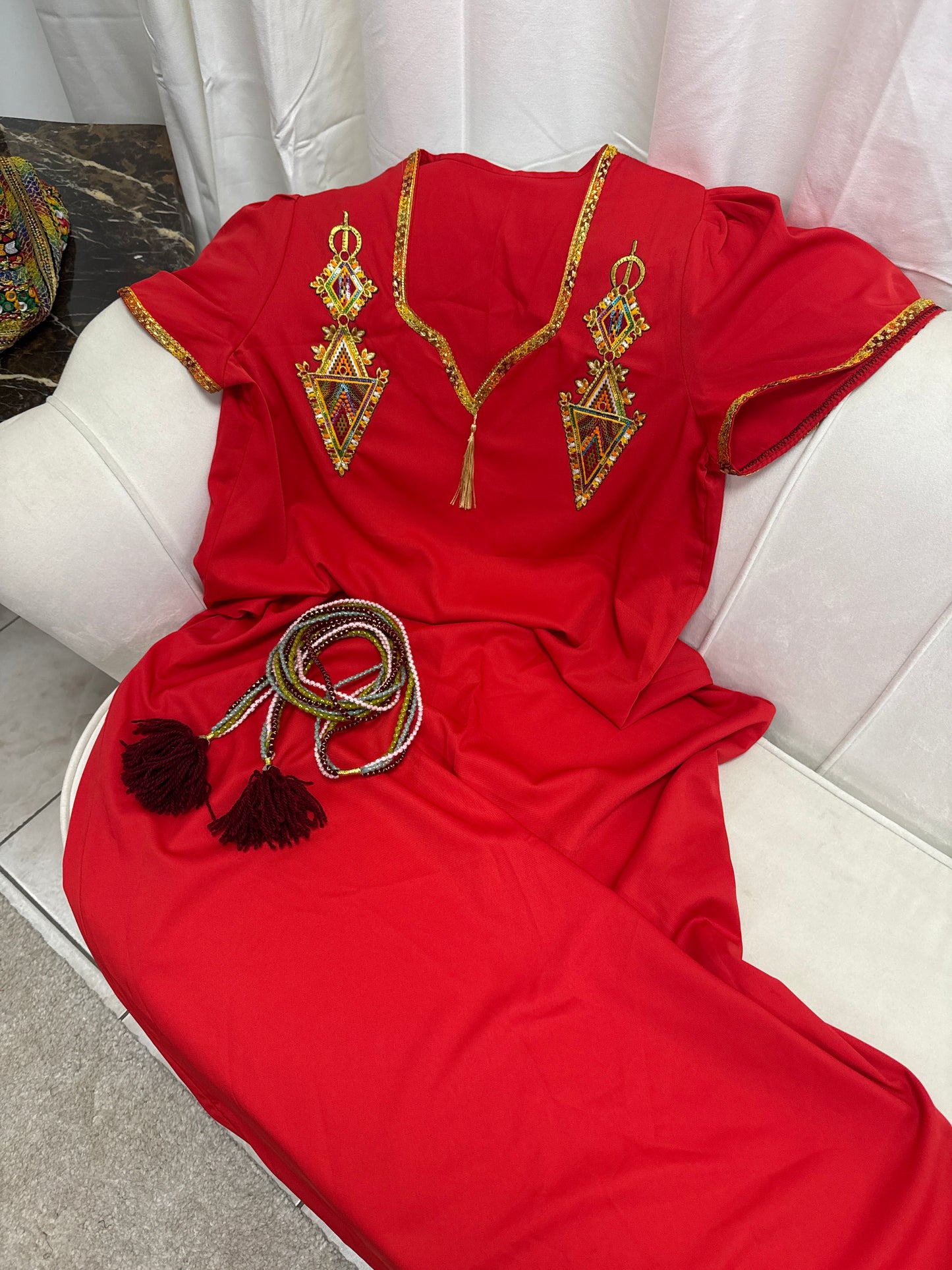 Robe avec motifs