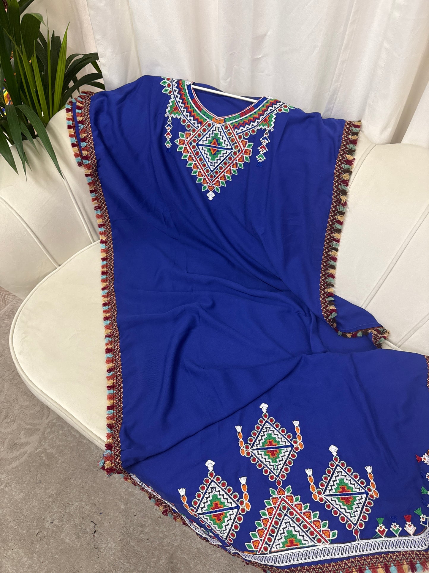 Robe longue brodé