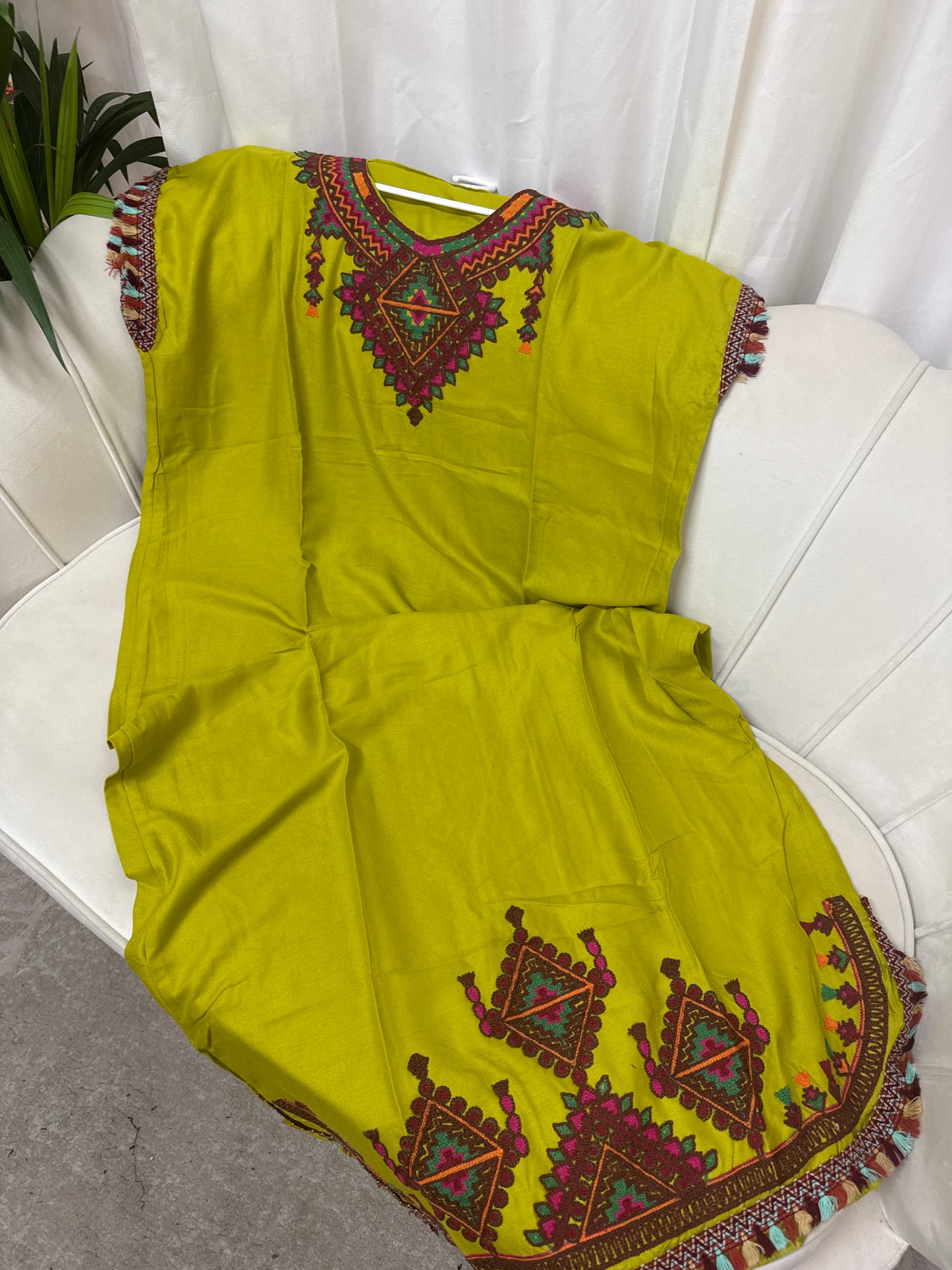 Robe longue brodé