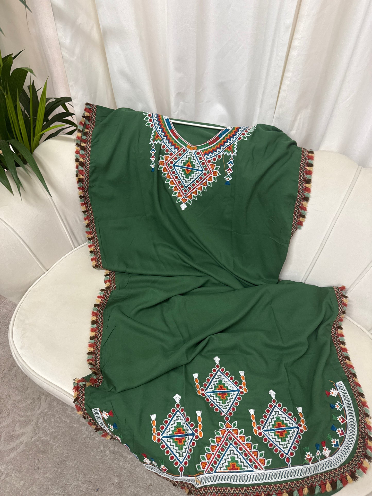 Robe longue brodé