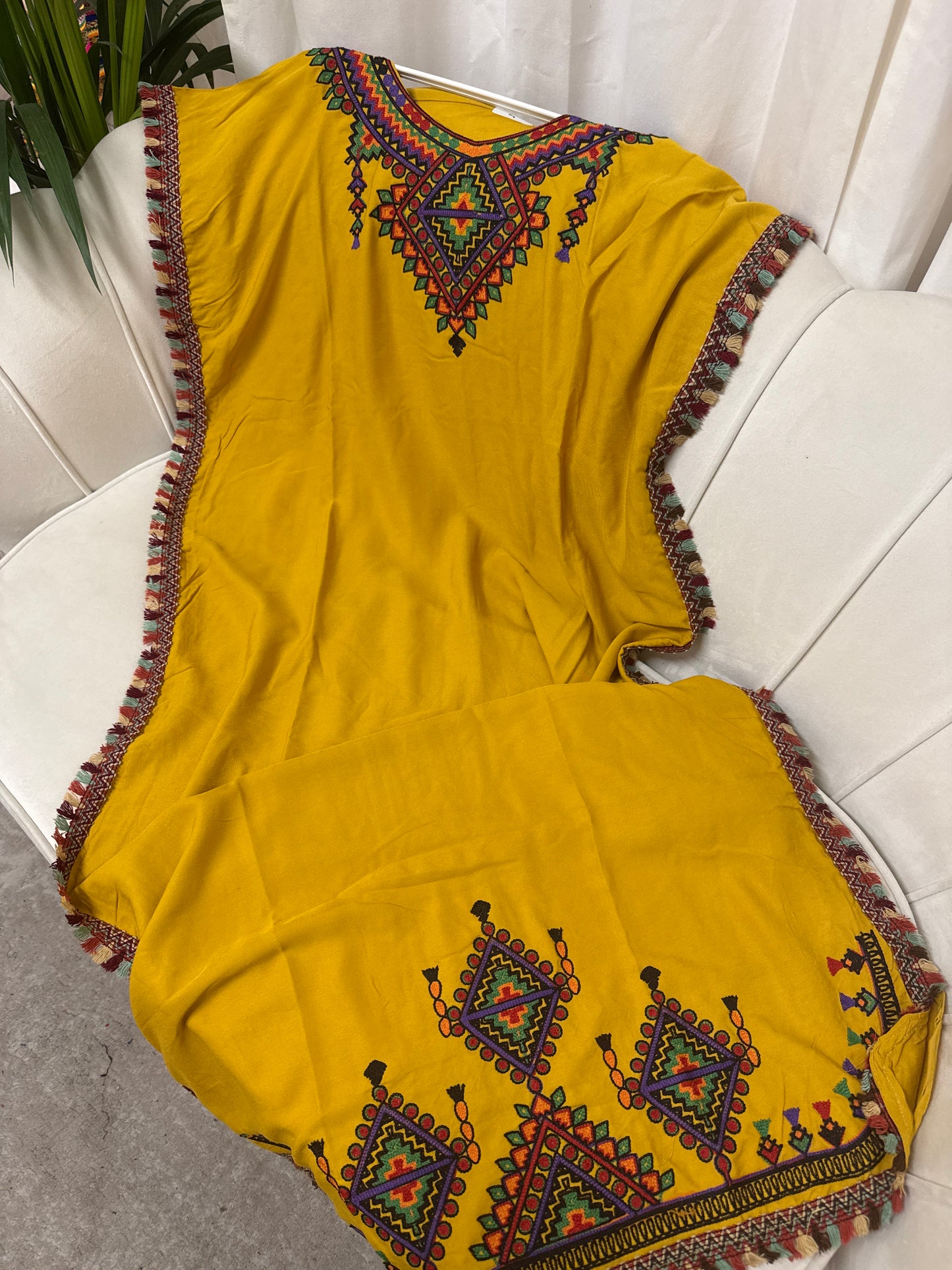 Robe longue brodé
