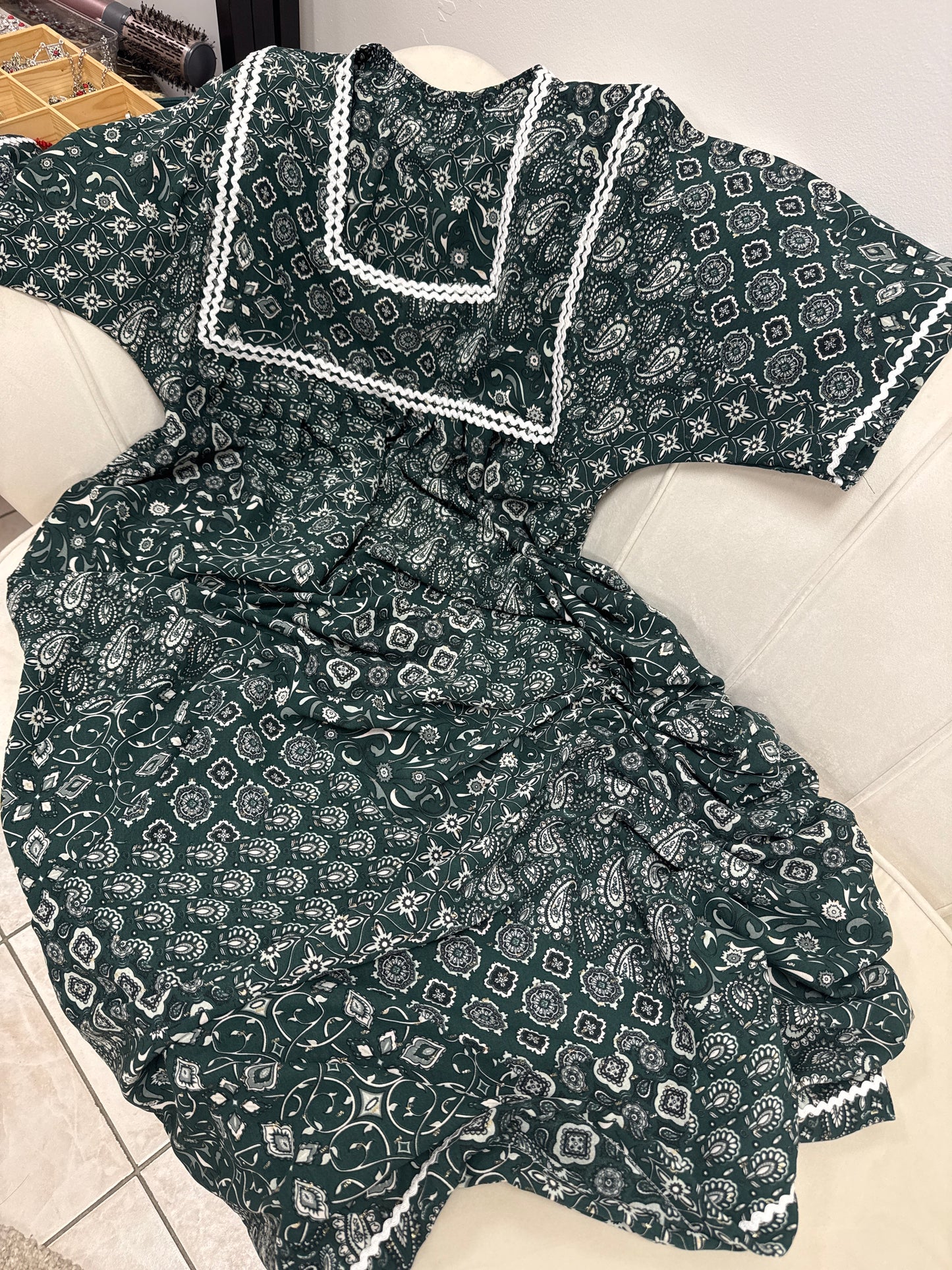 Robes kabyle col carré