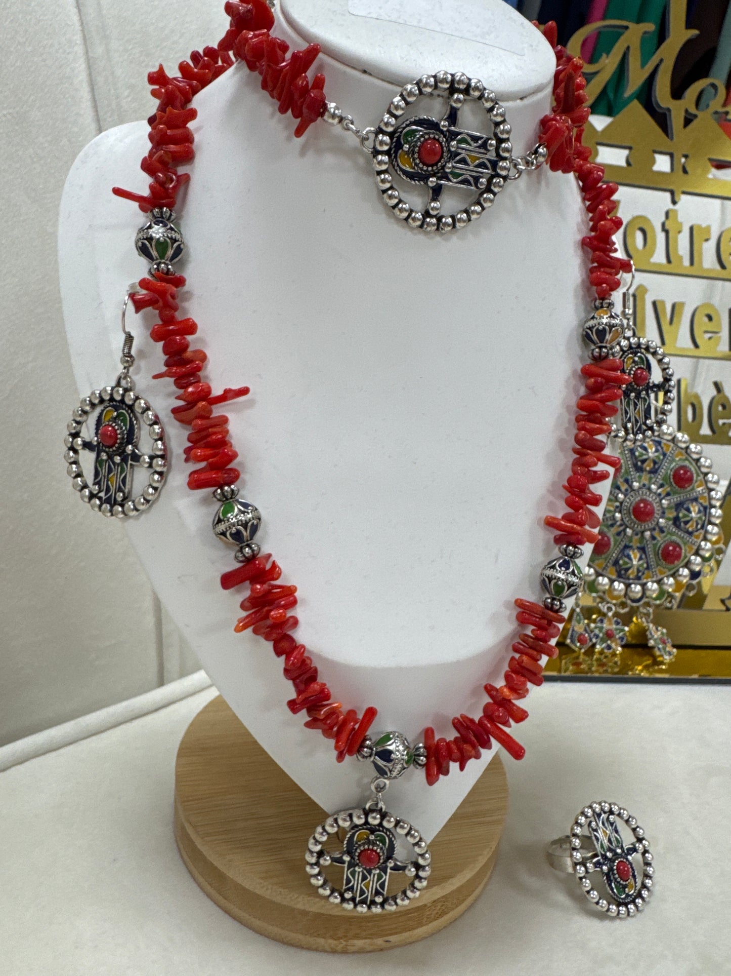Parure main, Fatma, quatre pièces