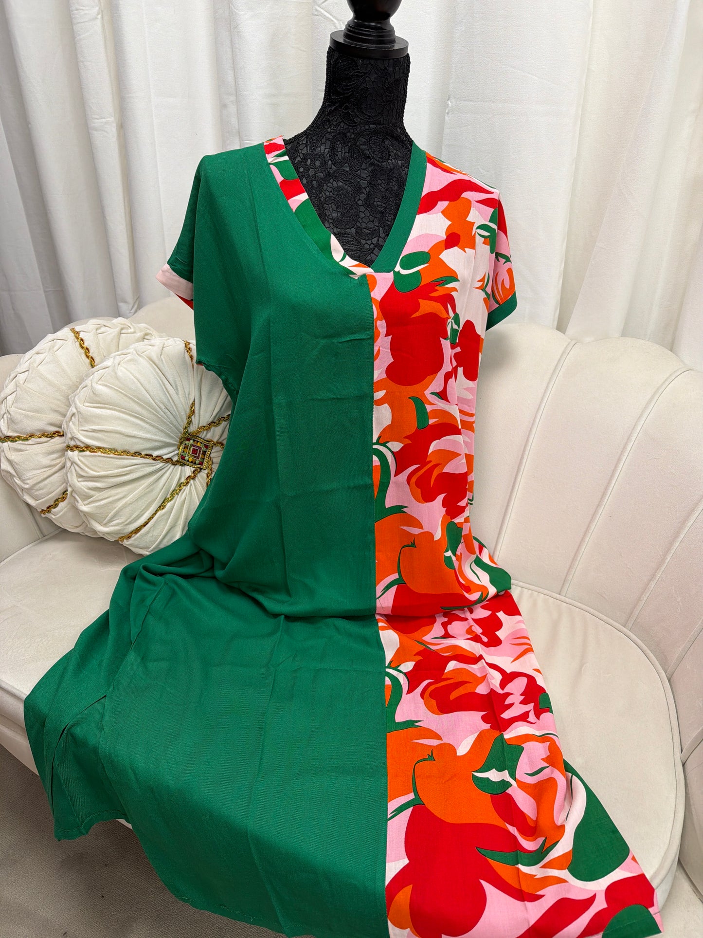 Robe moitié moitié