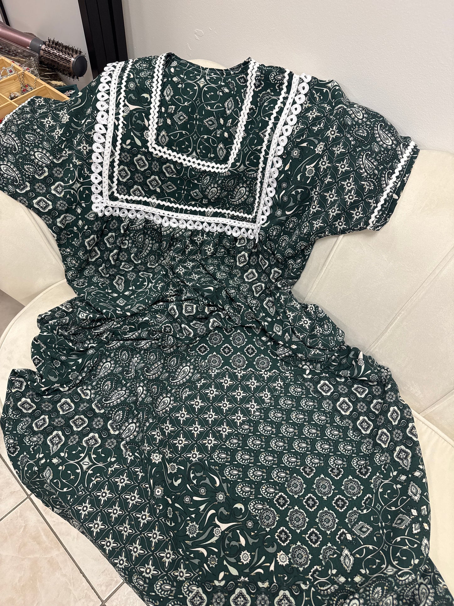 Robes kabyle col carré