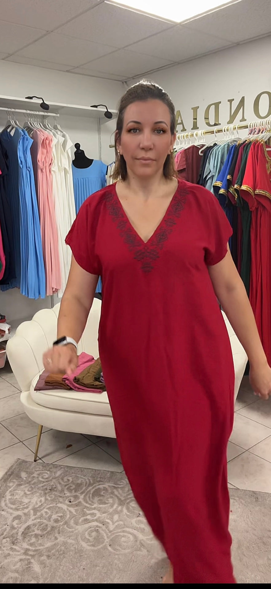 Robe broderie