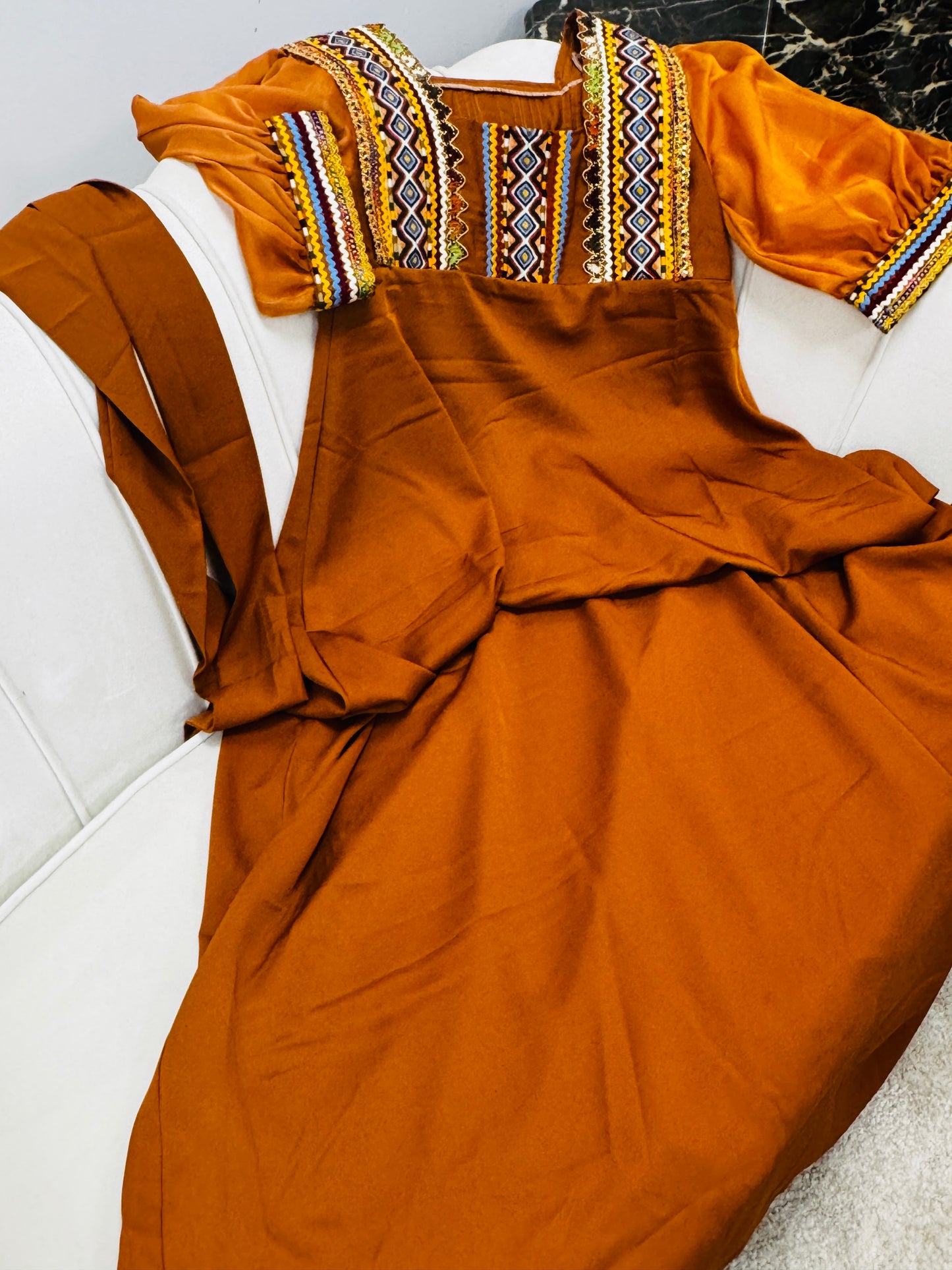 Robe kabyle évasé crêpes