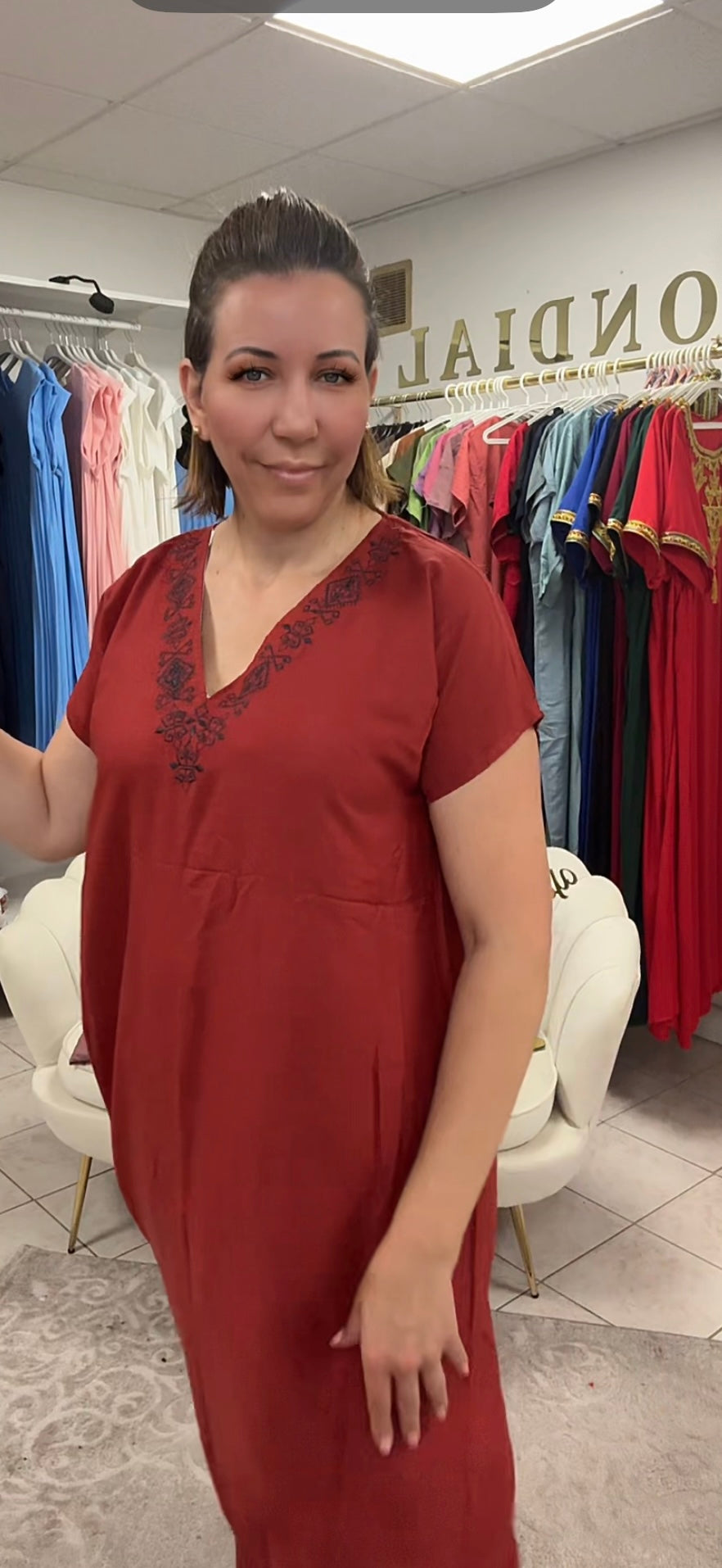 Robe broderie