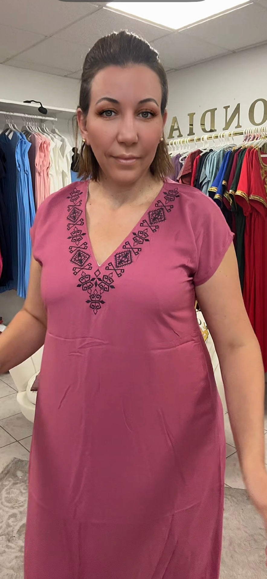 Robe broderie