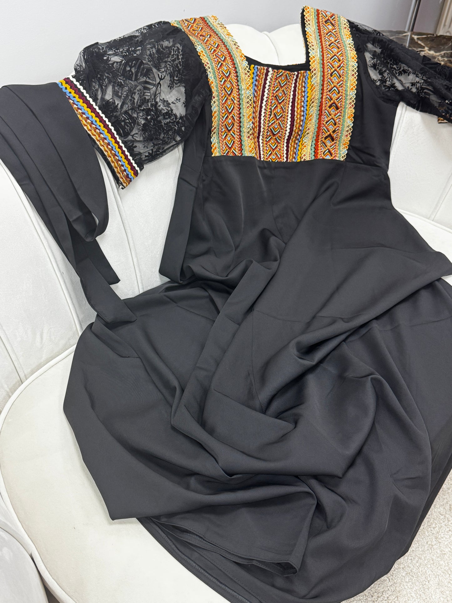 Robe kabyle évasé crêpes