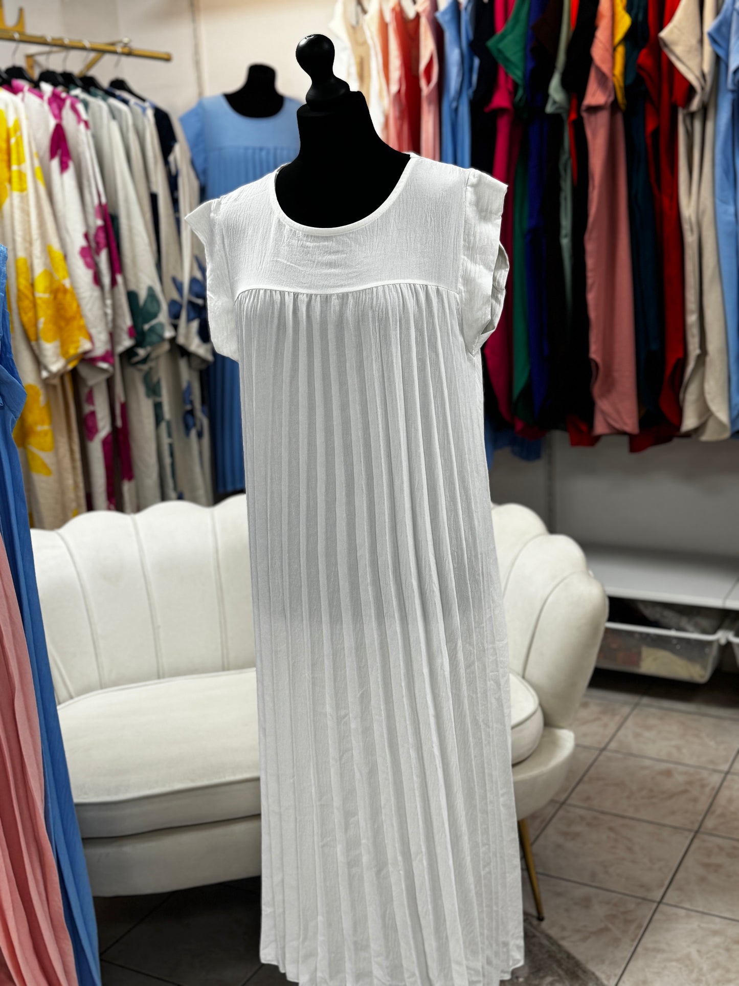 Robe plissée