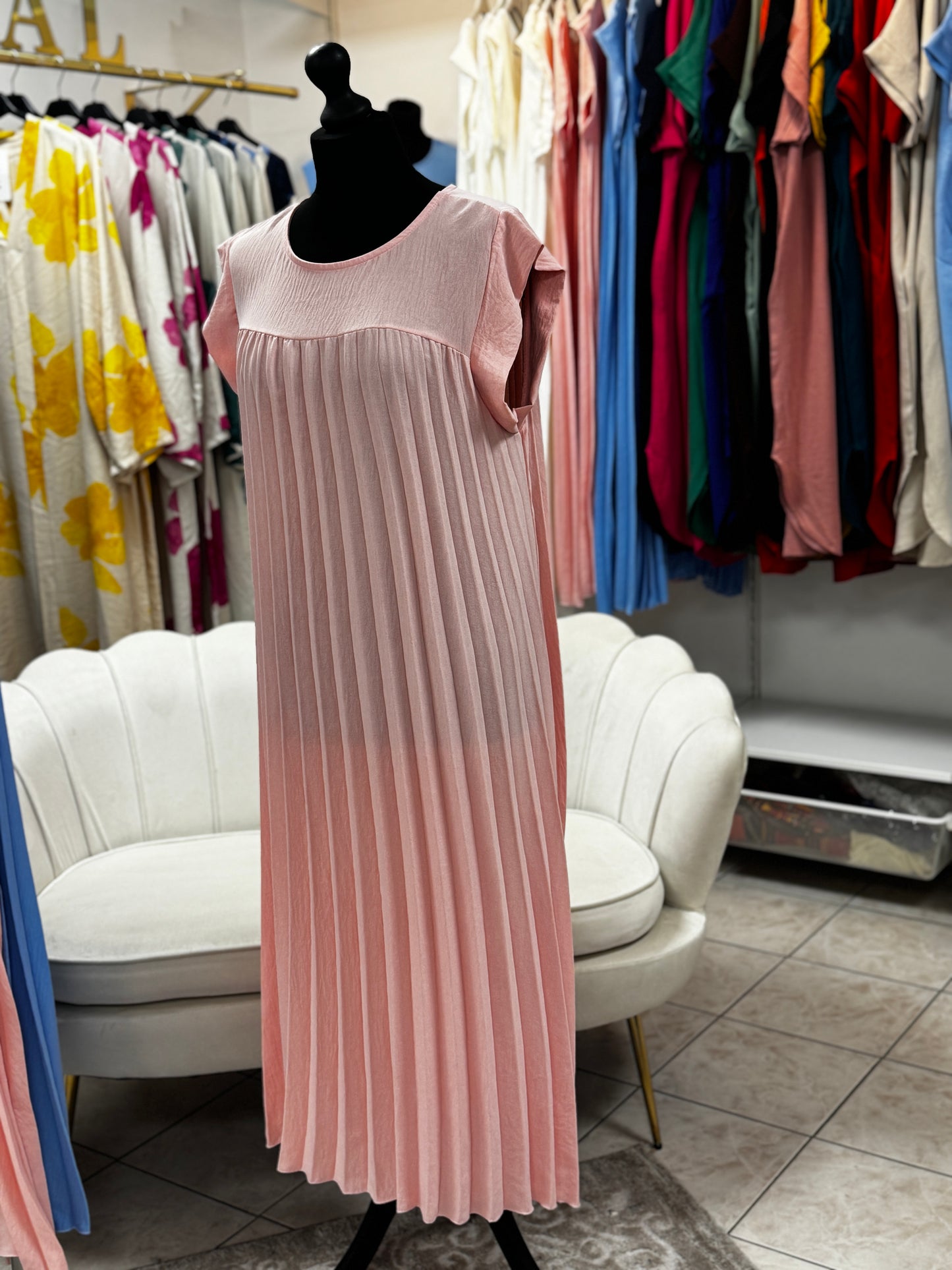 Robe plissée