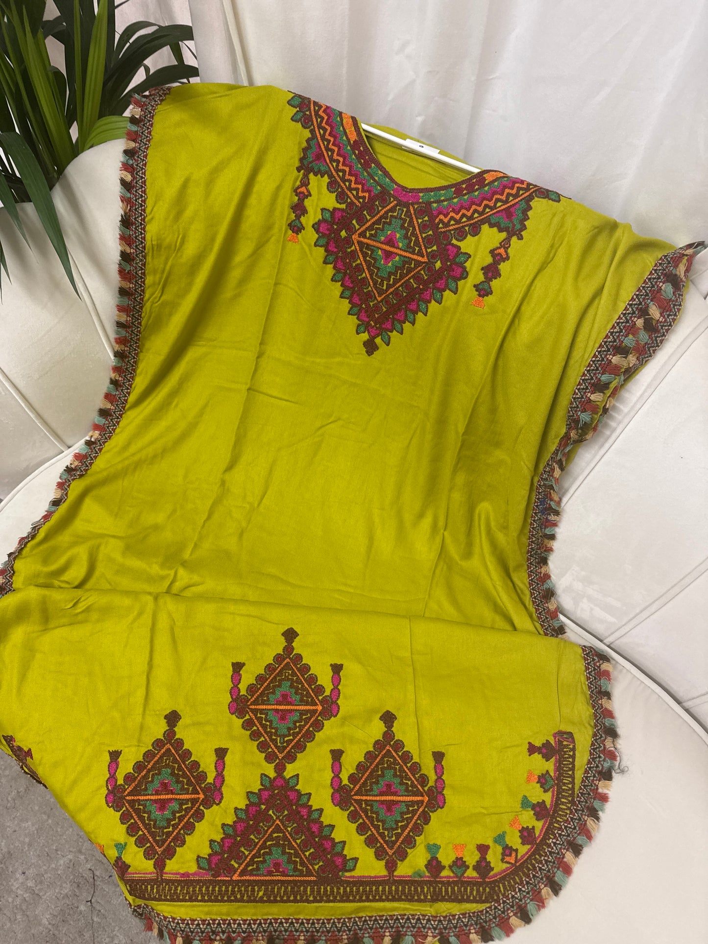 Robe midi brodé