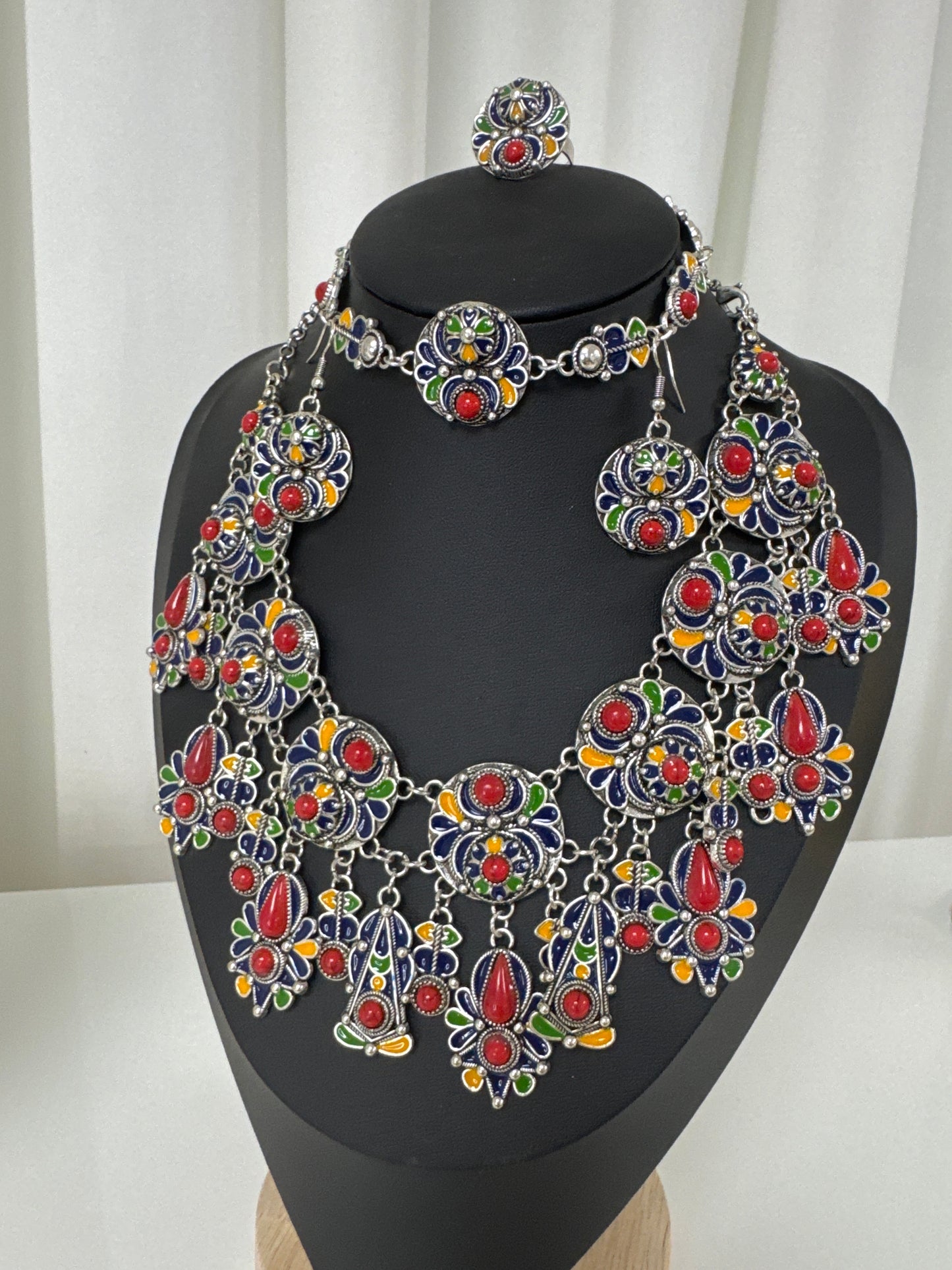 Parure kabyle quatre pièces acier , inoxydable