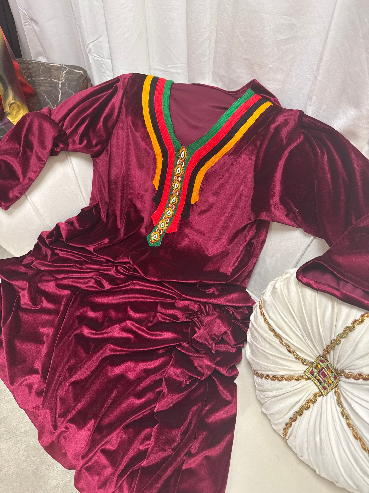 Robe velours kabyle