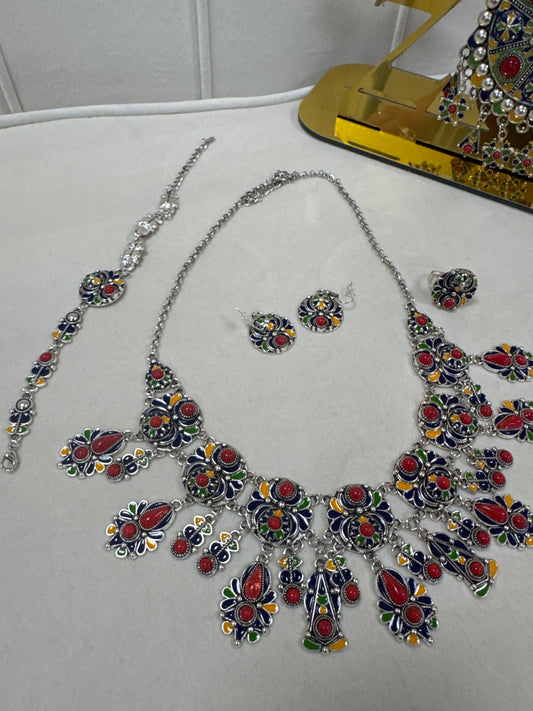 Parure kabyle quatre pièces acier , inoxydable