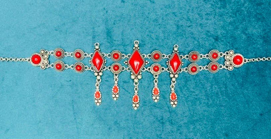 Bijoux de tête avec  boucle d’oreilles