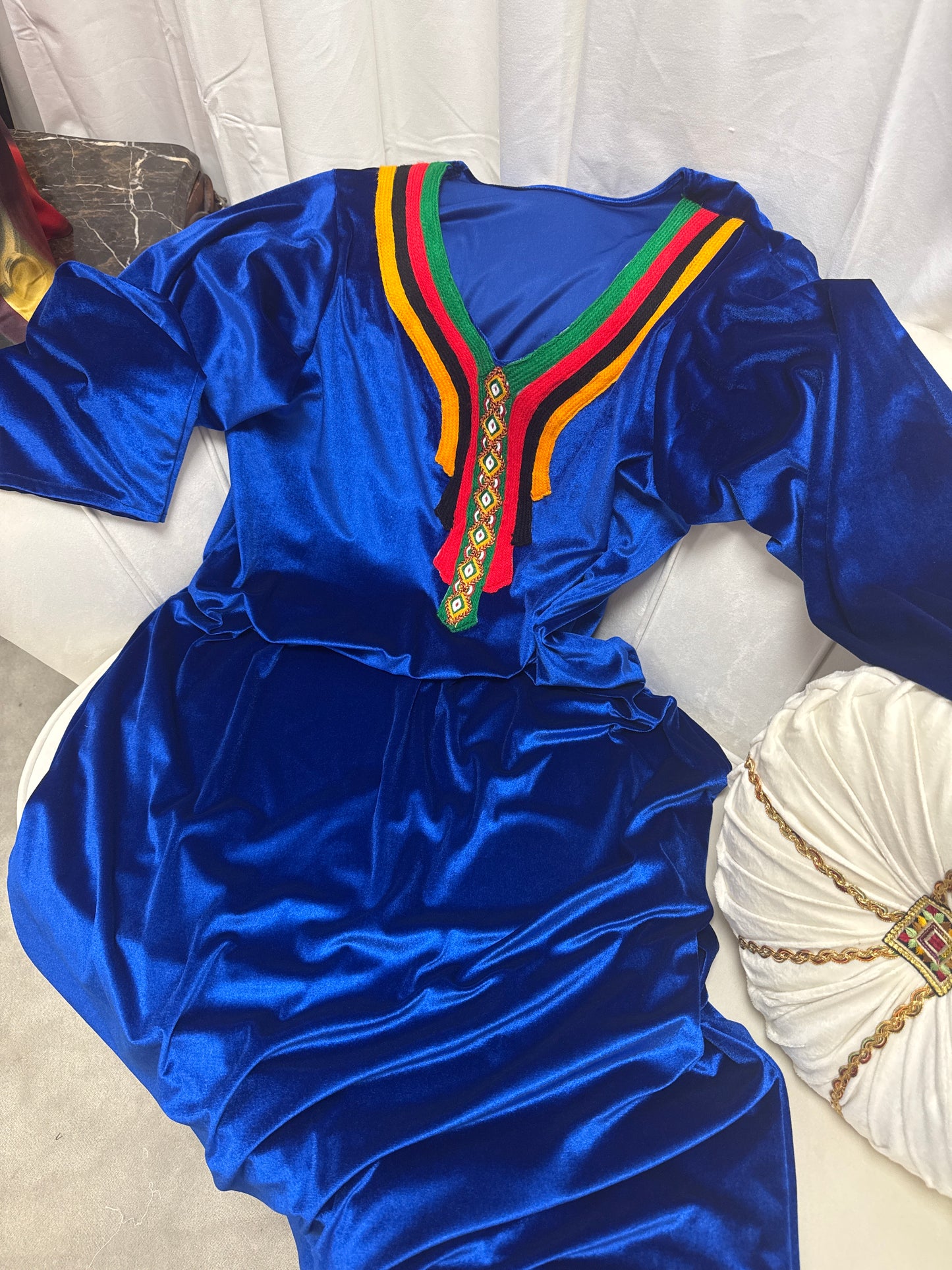Robe velours kabyle