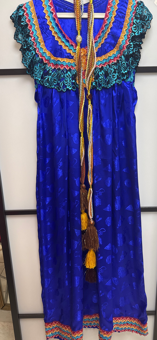 Robe d’hôtesse bleu turquoise