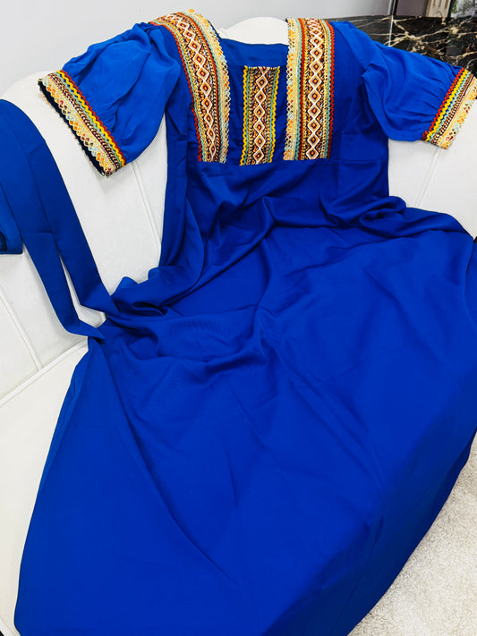 Robe kabyle évasé crêpes