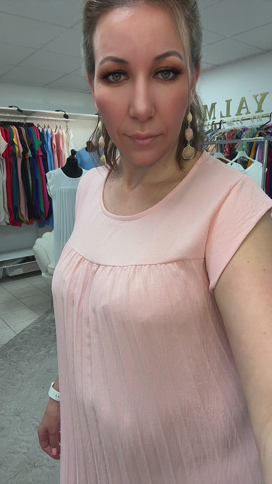 Robe plissée