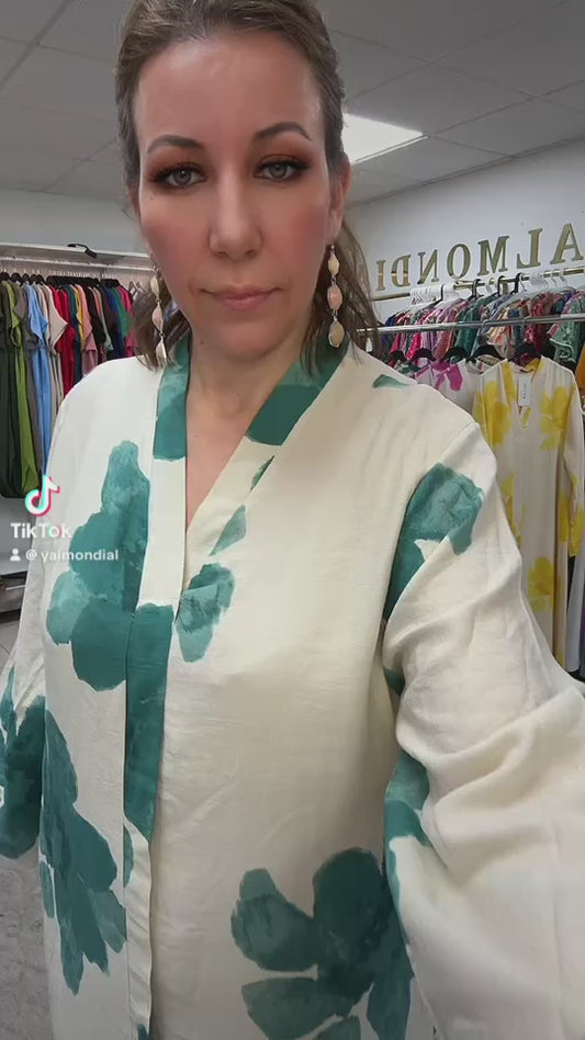 Robe à fleurs longue